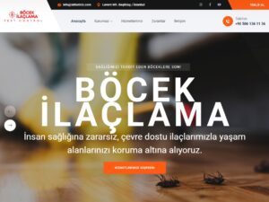 Böcek İlaçlama Web Sitesi